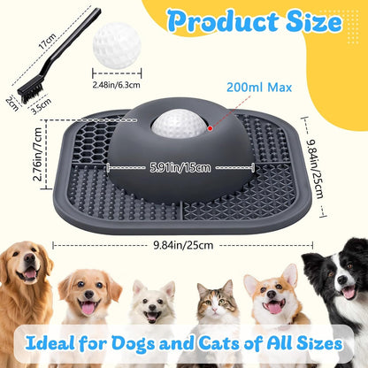 PawFeast™ 2-in-1 Slow Feeder Bowl & Lick Mat
