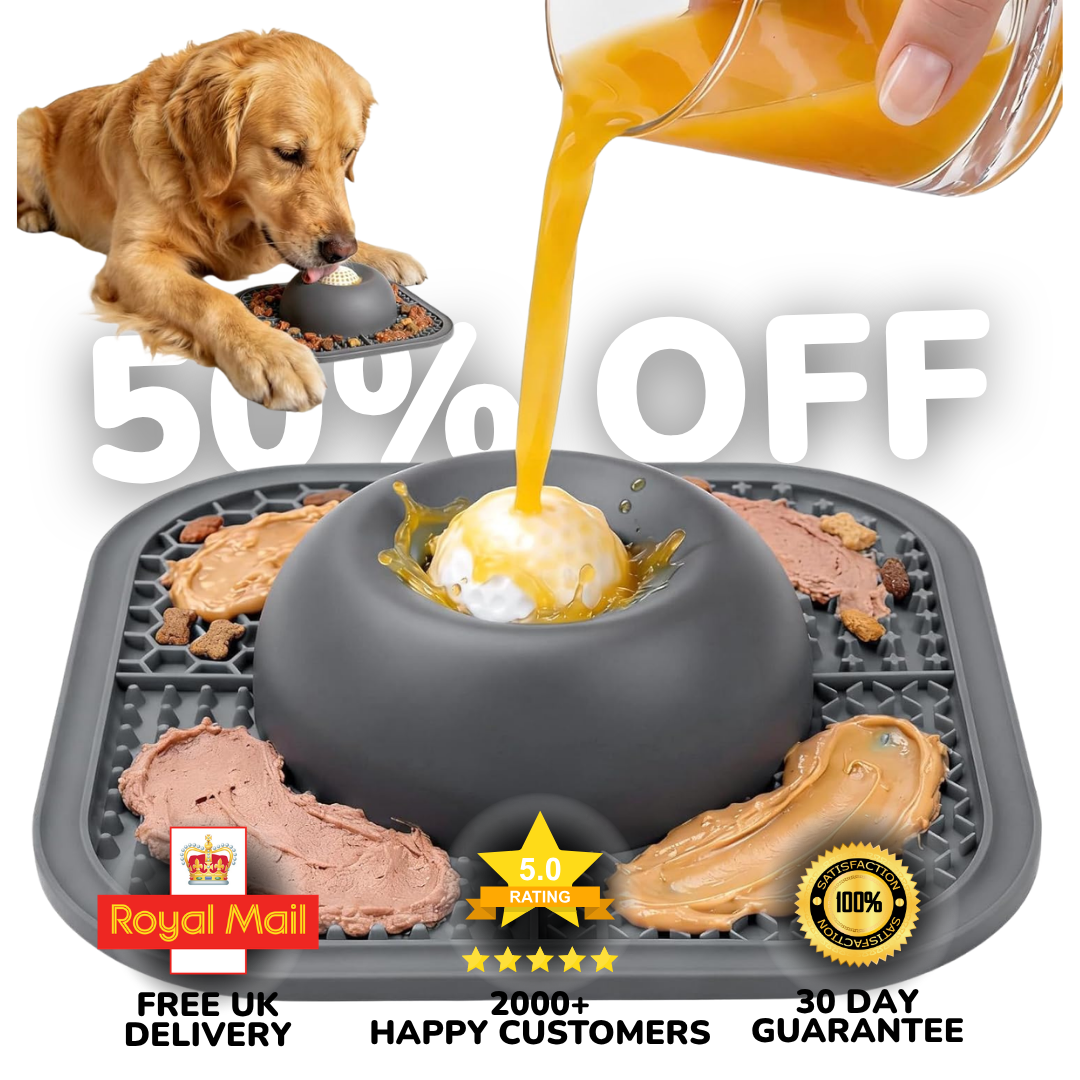 PawFeast™ 2-in-1 Slow Feeder Bowl & Lick Mat